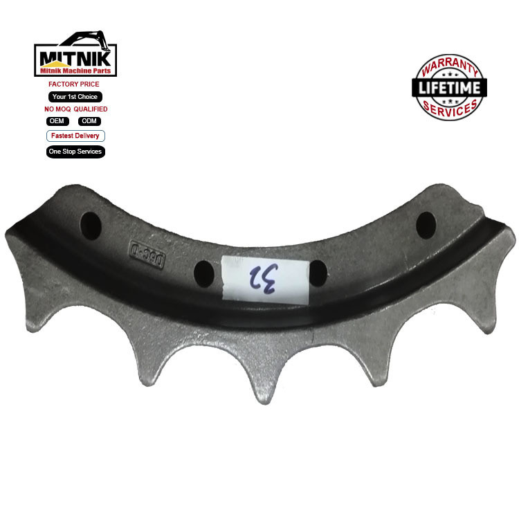 Casting Chain Drive Sprockets for D6D D6R D6M D6H D68EX Bulldozer Undercarriage Parts
