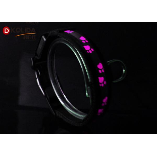 Reflective USB Rechargeable LED Dog Collar For Small / Medium Dog Cat Collar