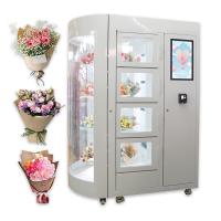 24 distributeurs automatiques de fleurs fraîches de bouquets automatisés avec la LED allumant l'affichage