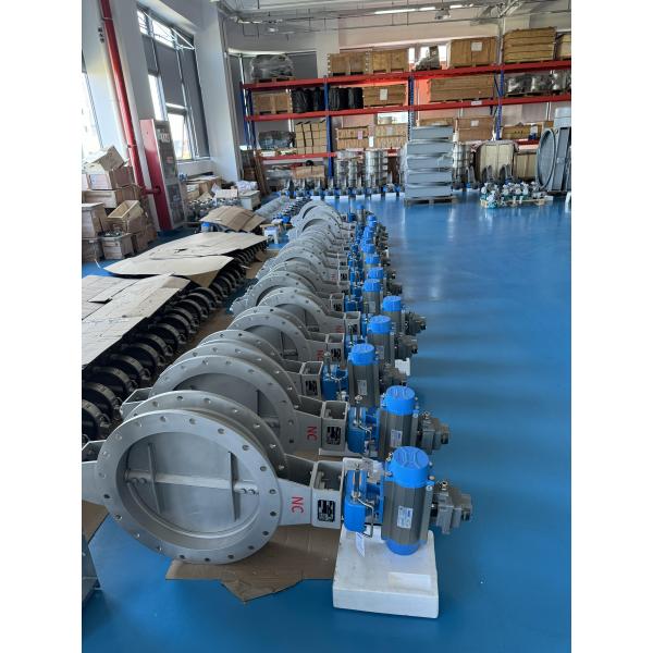 12-дюймовый пневматический клапан высокой температуры ICER с плотной герметизацией для электростанций и тепловых электростанций