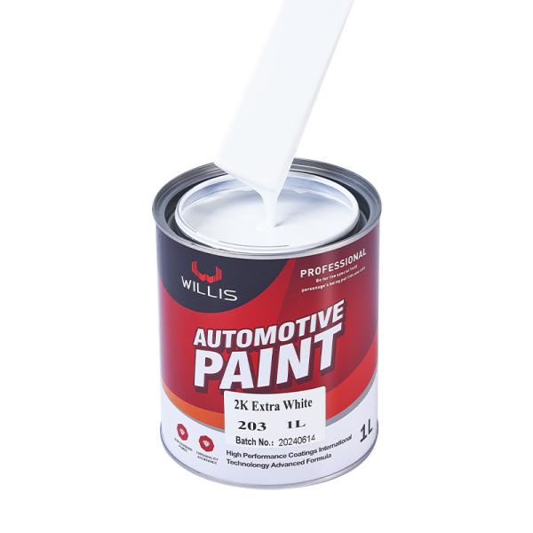 Metal White 2K Solid Paint Carro Corpo Touch Up Spray Resistência à água Auto Refinish Paint 2k Spray Paint