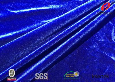 tela de veludo do estiramento dos azuis marinhos de 250gsm Ks, material 75D+40D de veludo do estiramento
