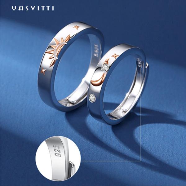 0.35cm золото кольца 18k луны 1.2g и звезды покрытое для того чтобы соединить серебряные кольца