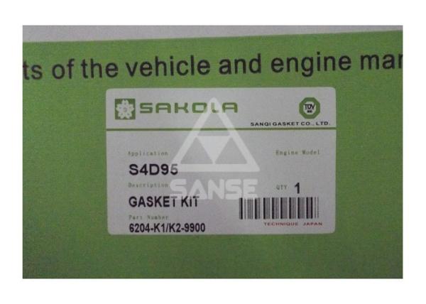 S4D95 Engine full gasket kit , 6204-k1-9900 overhaul kit  for Komatsu diesel engine parts