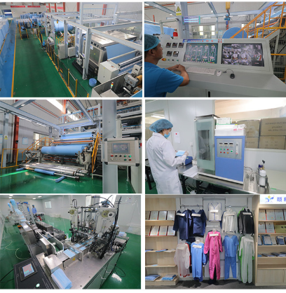 Medical Disposable Protective Wear Anti Bacterial Coverall SMS Waterproof For Hospital