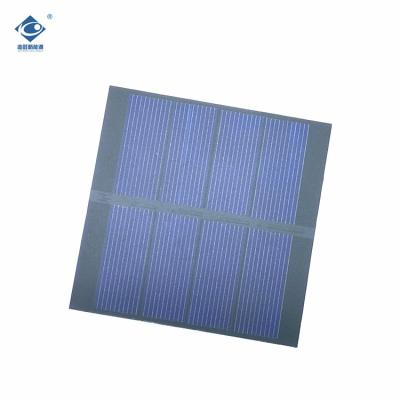 0.8W Semi-flexible Solar Panels ZW-8080-P Square PET Portable Solar Panels 2V Customizable Solar Panels