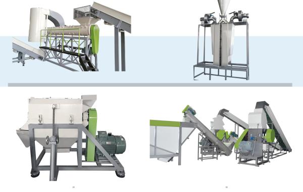 500kg/Hr PET Flakes Pelletizing Machine Automatic Pelletizing Recycling Machine With SSP System