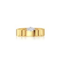 925 Sterling Silver Marquise Cut Diamond White CZ Anéis de empilhamento para meninas Joias