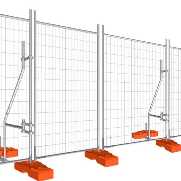 Nature Pressure Treated Wood Temporary Metal Fence Panels with 32*1.5mm Frame Post