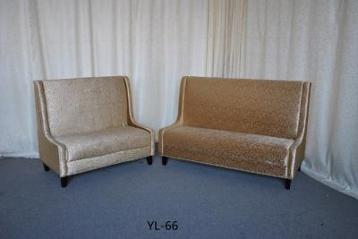 Modern upholstered leather restaurant booth sofa (YL-66)