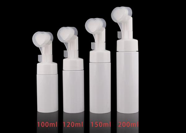 150ml 120ml PET Foam Pump Bottle With Heart Shape Brush