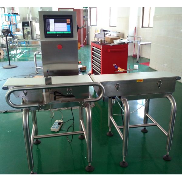 Cylinder Large Capacity Industrial Belt Type Conveyor Checkweigher Pusher Rejector JZ-W300g