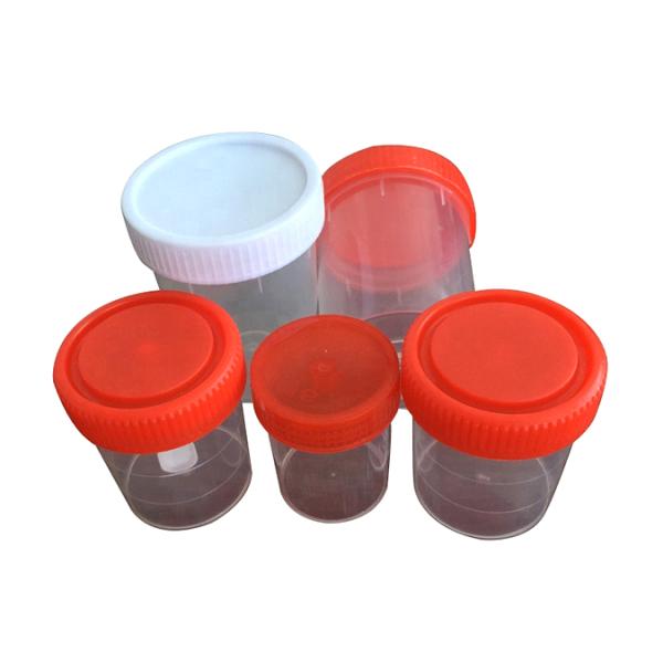 Стерильный пластиковый контейнер пробы мочи 40ml с ртом на крышке