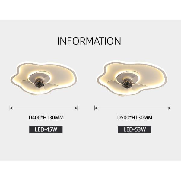 Свет вентилятора спальни комнаты прожития ресторана света потолочного вентилятора облака ультратонкий тихий