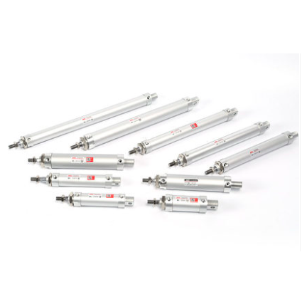 Small Pneumatic Aluminum Air Cylinder , Adjustable Stroke Air Cylinder