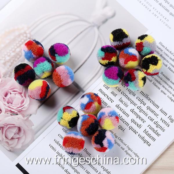 Wholesale Colorful DIY Multicolored Pom Pom Ball For Costume Christmas Decoration