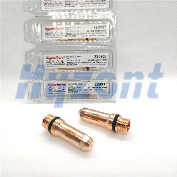 Materiais de consumo da tocha de plasma de Hypertherm HPR400XD 220637/220636/220635