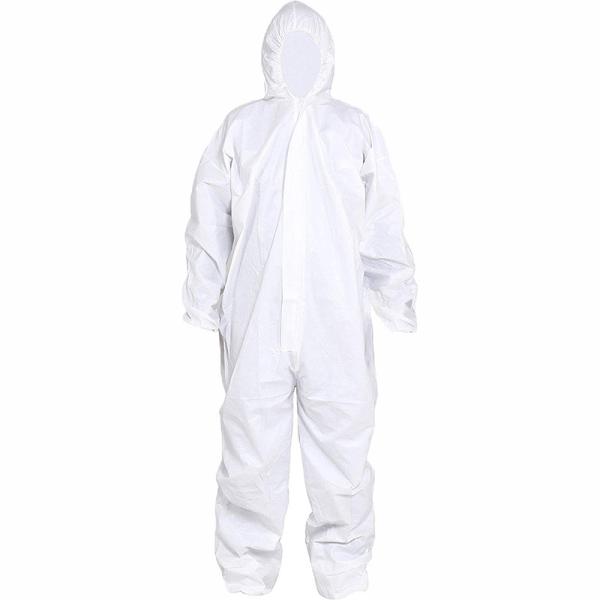 Dustproof Isolation Protective Clothing With Cuff Prevent Liquid Splashing