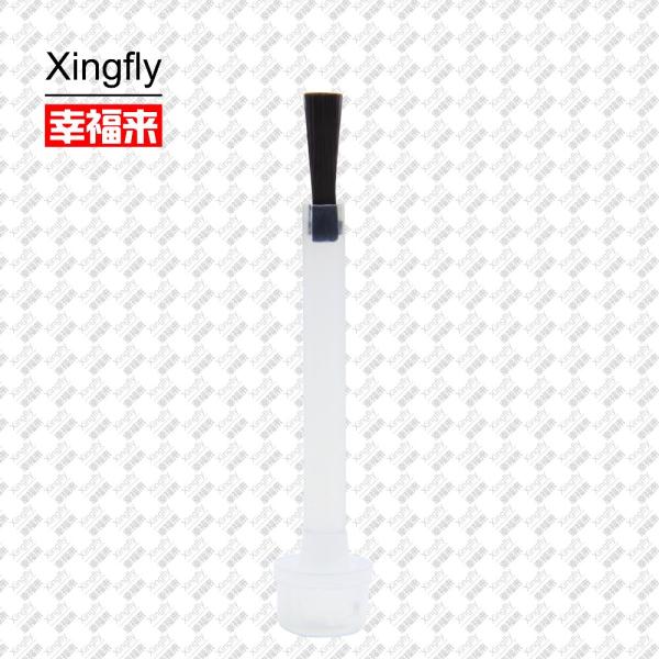 Flat Gel Nail Polish Brush Screw Cap Plastic Material For Bottles
