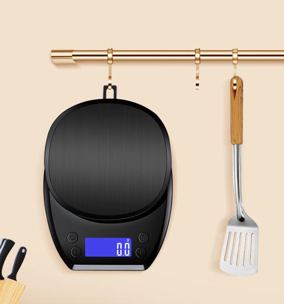 Home Multifunción Balanza de cocina de 5 kg/0,1 g con función de medición de peso y certificado CE ROHS FCC UKCA