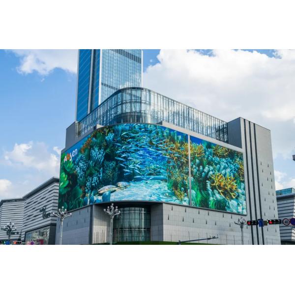 IP68 Naked Eye 3D LED Screen Outdoor Advertising 320x160mm Full Color