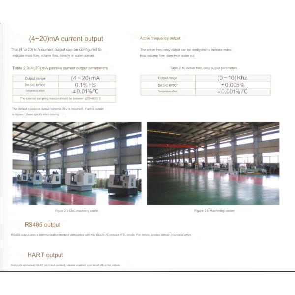 Coriolis Force Mass Flowmeter High Precision Measurement For Liquids And Gases