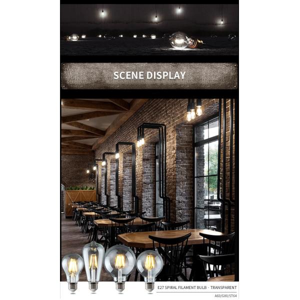 LED Bulb Retro Tungsten Bulb E27 Screw St64 Antique Bulb