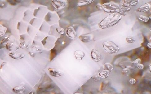 Биоразлагаемый ISO белый цвет HDPE MBBR в очистке сточных вод 5 мм