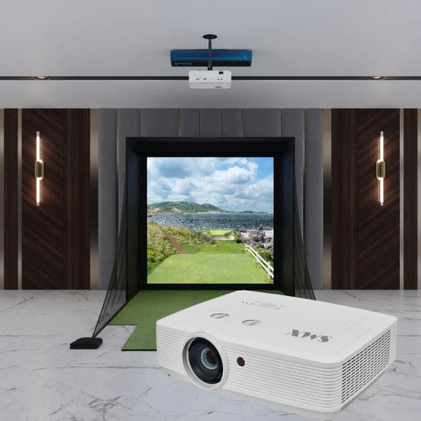 6000 Lumen 3LCD Multimedia Projector WUXGA 1920x1200 Golf Simulation Display