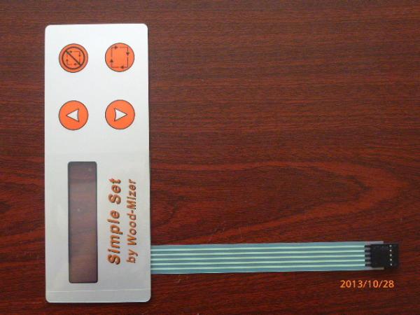 Tactile Thin Film 4 Keys LED Membrane Switch 0.05mm - 1.0mm With LED Window