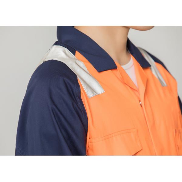 Double Stitching Safety Work Clothes High Visable Orange Jacket Bib Pants Suit
