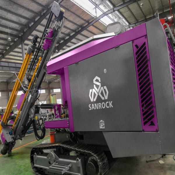 Буровая установка интегрированная Crawler бурового оборудования 206KW дизельная гидравлический минировать роторная DTH