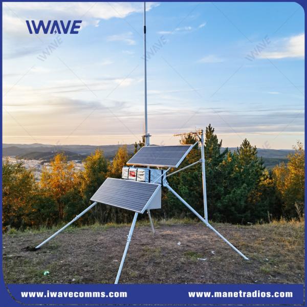 タクティカルVHFUHF基地局 MANETラジオ基地局 太陽光発電