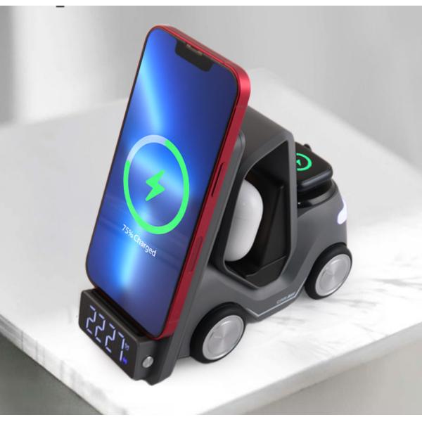 5 In One New Truck 15W Wireless Charger For Iphone 13 14 Pro Max Watch Airpods