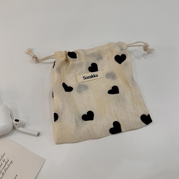 All Seasons Custom Logo Printed Linen Cotton Canvas Drawstring Bag Acceptable OEM/ODM
