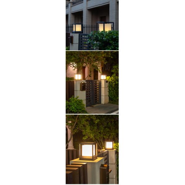 Morra moldam a base solar de alumínio do watt E27 da luz 5 da coluna para a entrada de automóveis exterior