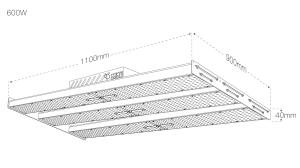 Barra de luz completa UV do espectro do motorista 600W 5000k 385nm de Sosen para