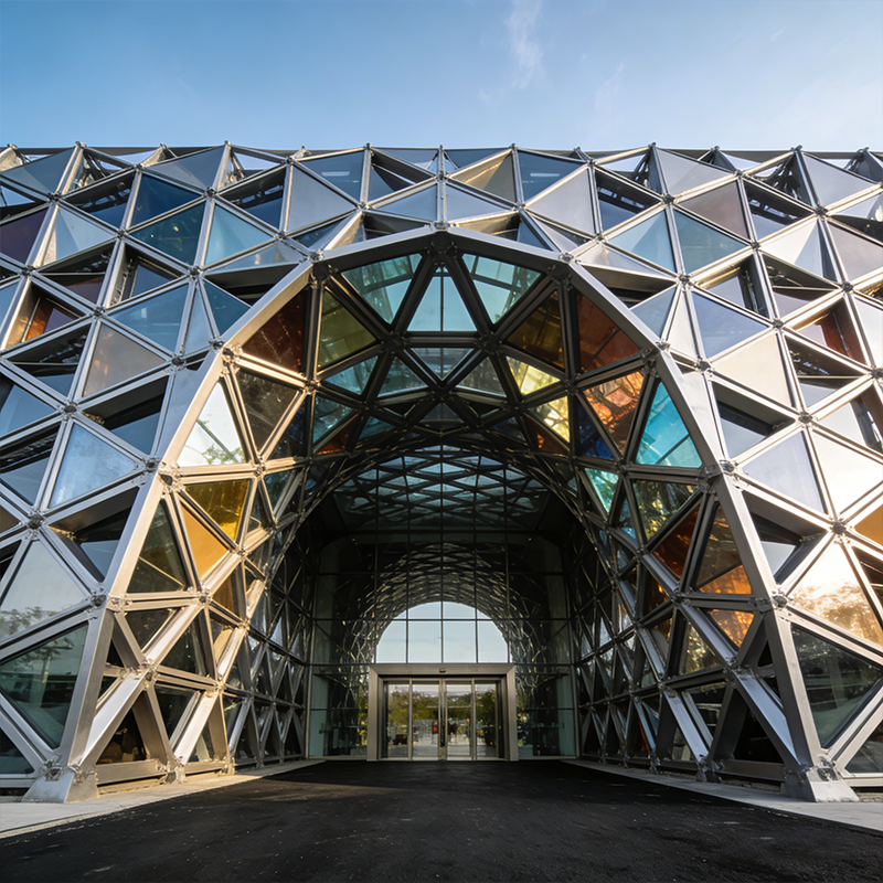 Multi Storey Steel Frame Building for Office Retail Complexes / Urban Commercial Facilities