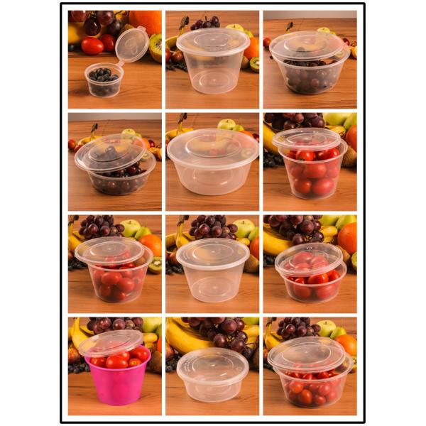 3.500kg Package Gross Weight Take out Round or Square Transparent Plastic Sauce Cup