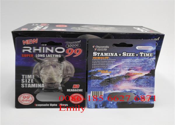 Paper Material Blister Card Packaging For All Nature FX9000 Penis Power Capsules