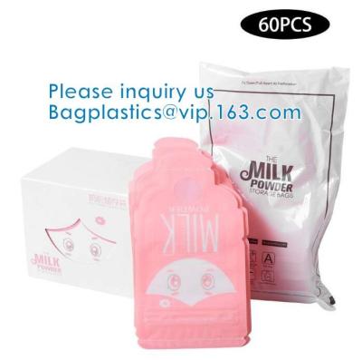 Feeding Dried Milk Food Bag, Milk Freezer Bag, Easy Pour, Spout, Zip Top, Reusable Open and Zip Shut