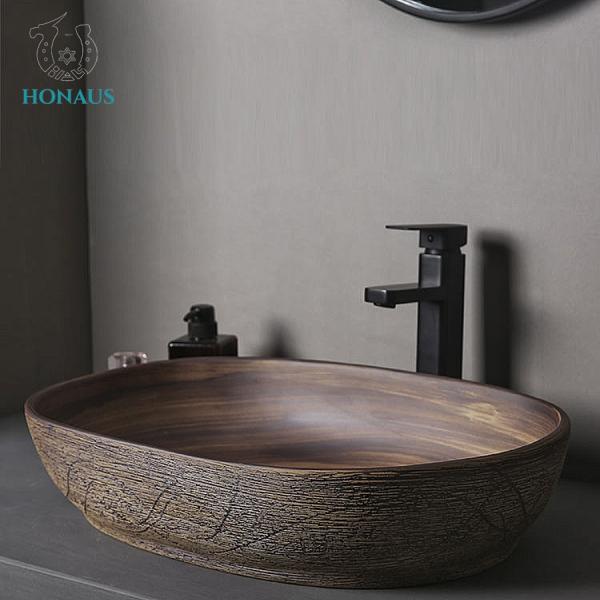 Household Commercial Bathroom Countertop Basin Art Design 580*400*130mm
