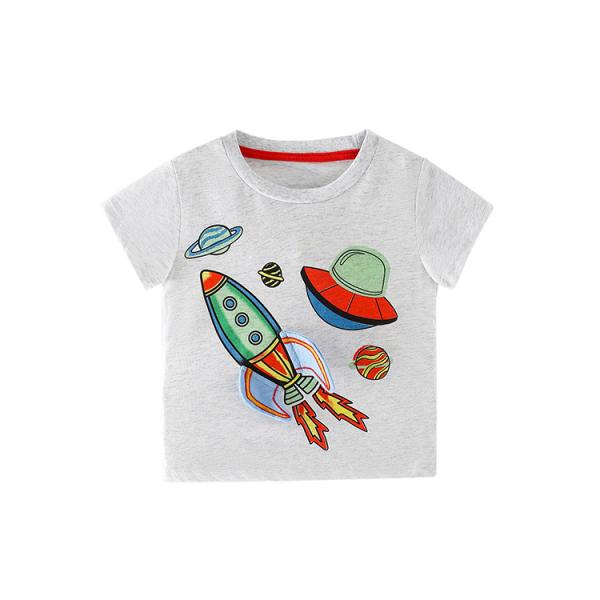 1.3M 51in Children'S Sports Shirts Short Sleeve Sport Breathable Cartoon Print