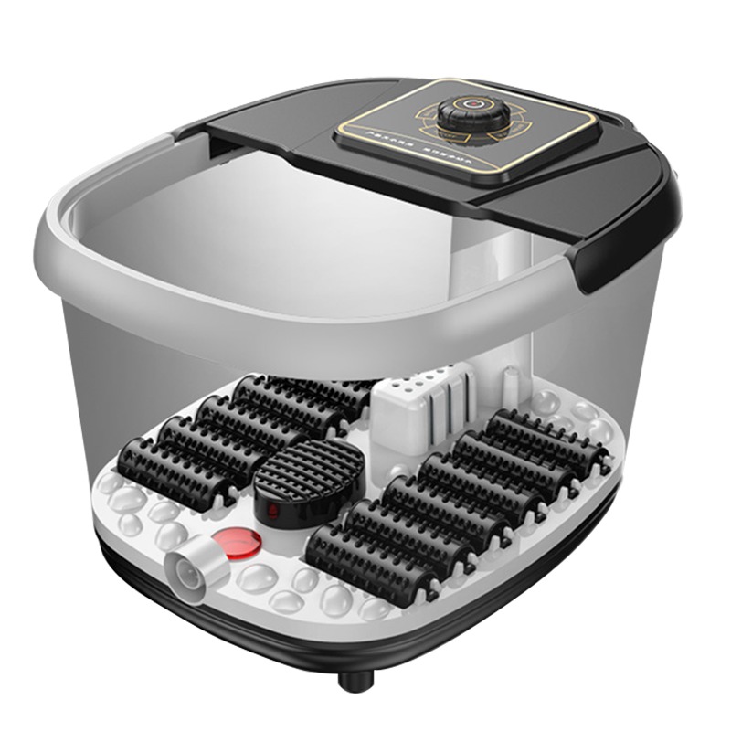 Foot Spa Massager Automatic Heating Shiatsu Roller Electric Foot Massager