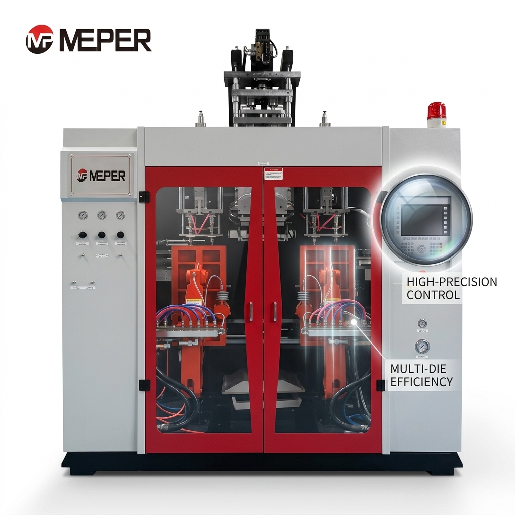 Energy-Saving 75mm Screw Extrusion Blow Molder 80FDE-4S(100)