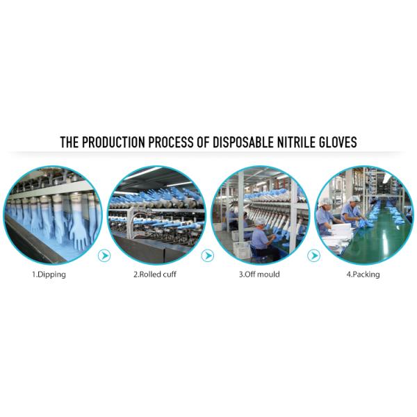 latex free black nitrile examination gloves highly durable for hospital