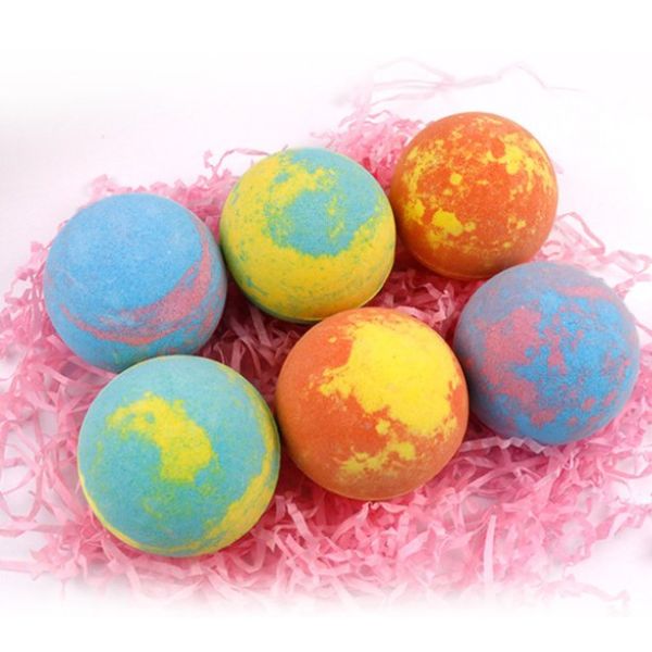 Colorful Fruity Flavor Bath Bomb with Skin Friendly Formula for SPA OEM Private Label