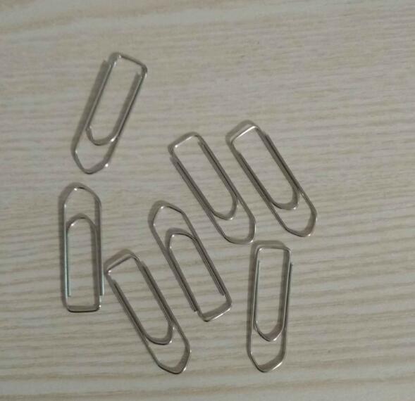 Hot Factory Sales100pcs/Box Boat Shaped Nickel Metal Paper Clips