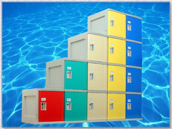 ABS Plastic Lockers With Padlock , Vandal Resistant Staff Room Lockers