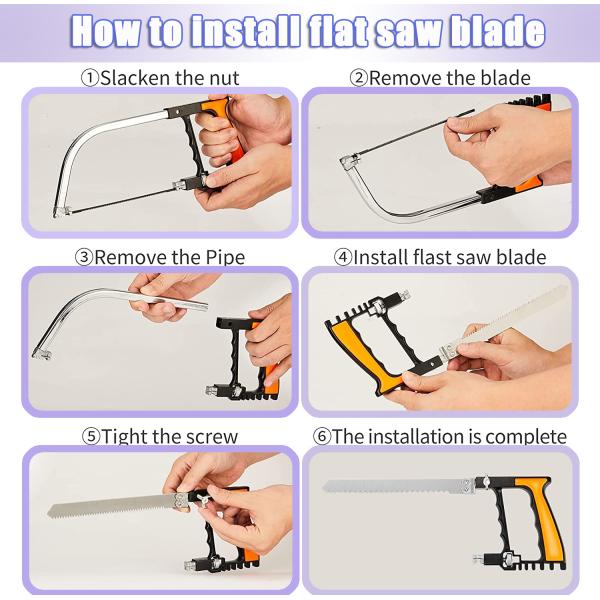 7/12Pcs многофункциональная мини-пила стальная пила для деревянной пластиковой водопроводной трубы